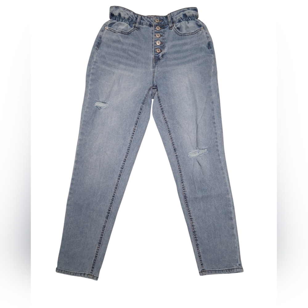 ☀️3 For $15☀️ No Boundaries Jeans High Rise Cinched Retro Denim 5 Button Fly EUC